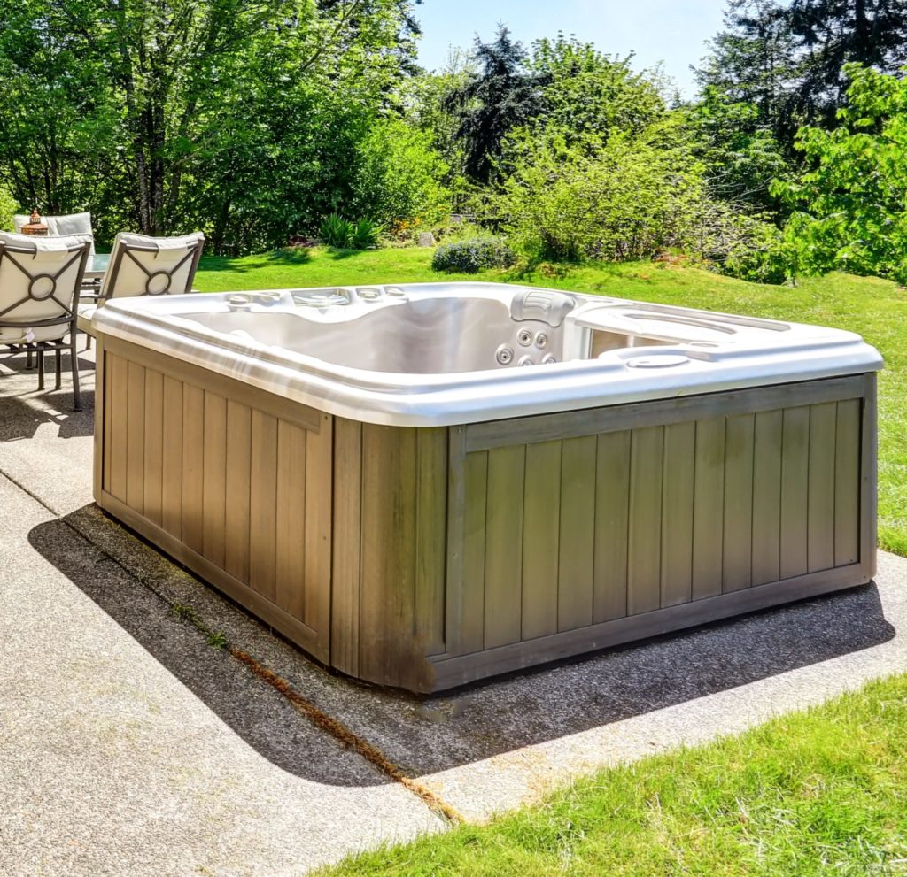 Hot tub shell removal from Junk Force Maryland